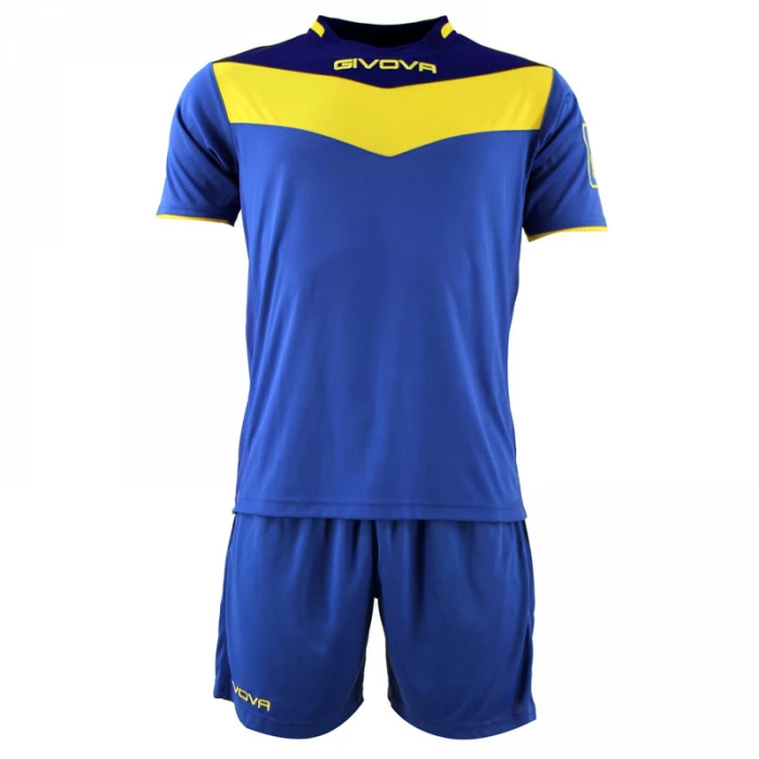 Givova - Kit Campo Azzurro / Giallo MC